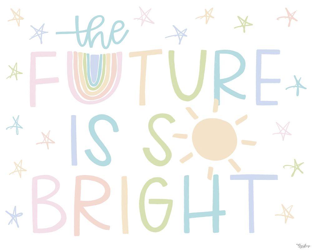 Future Bright Pastel art print by Gigi Louise for $57.95 CAD