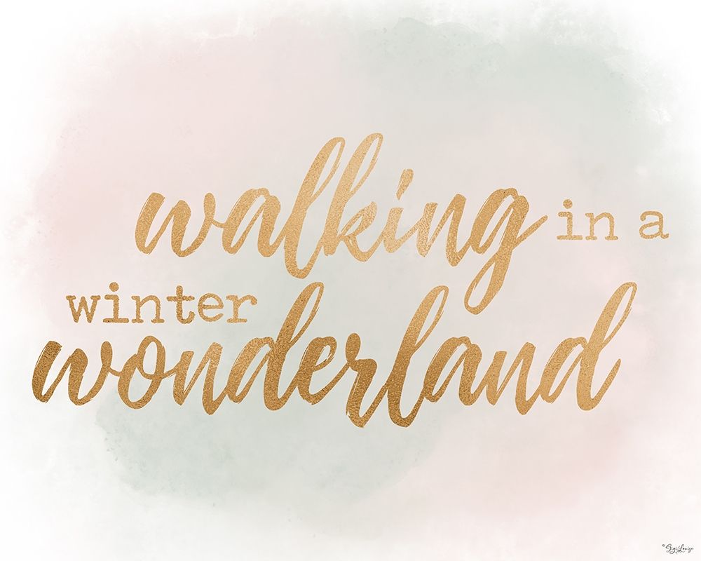 Winter Wonderland Gold Watercolor art print by Gigi Louise for $57.95 CAD