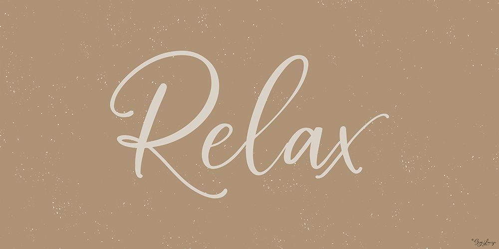 Relax art print by Gigi Louise for $57.95 CAD