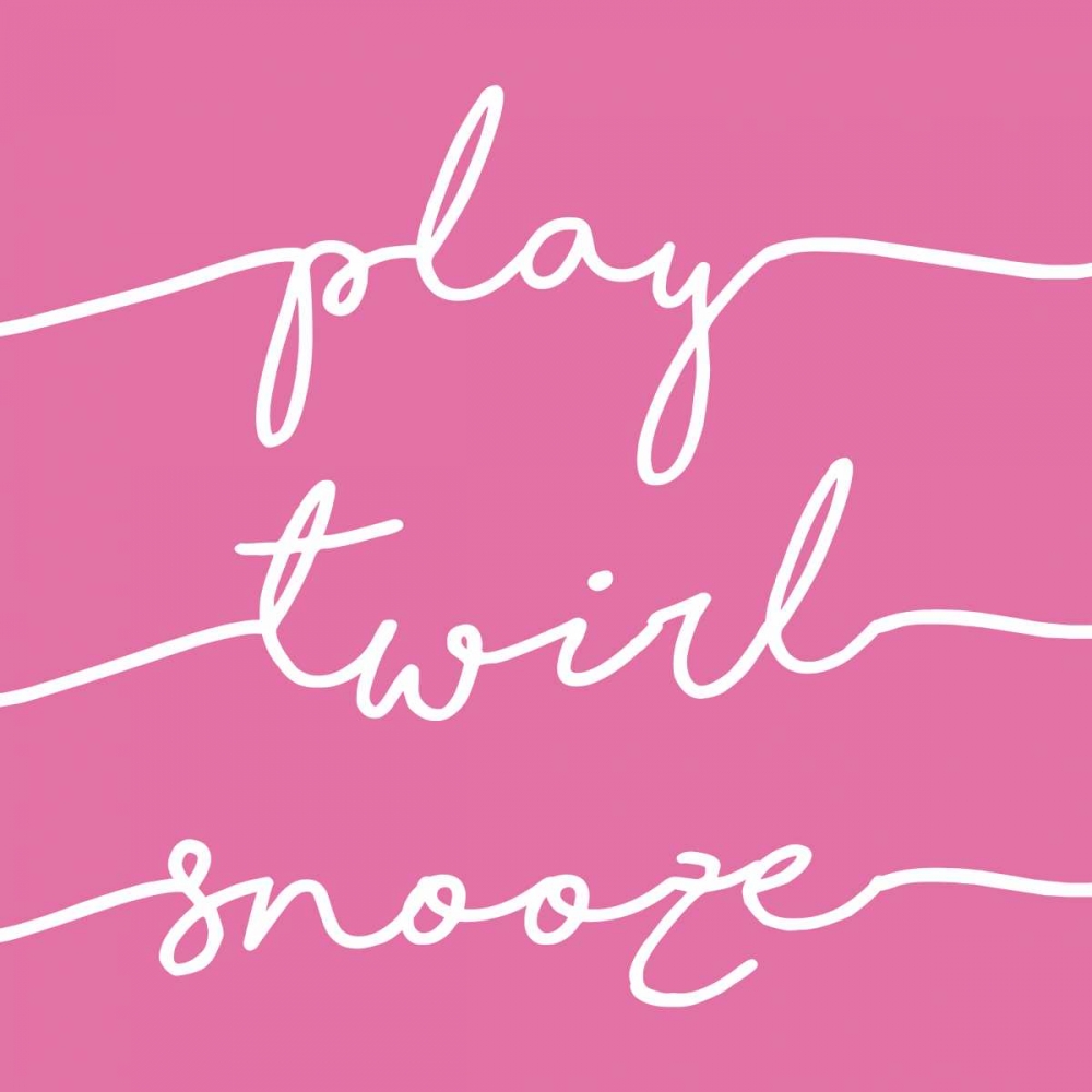 Play Twirl Snooze PINK art print by Gigi Louise for $57.95 CAD