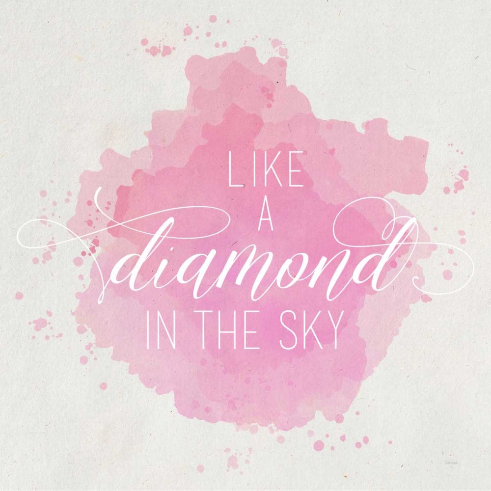 Diamond Sky Pink art print by Gigi Louise for $57.95 CAD