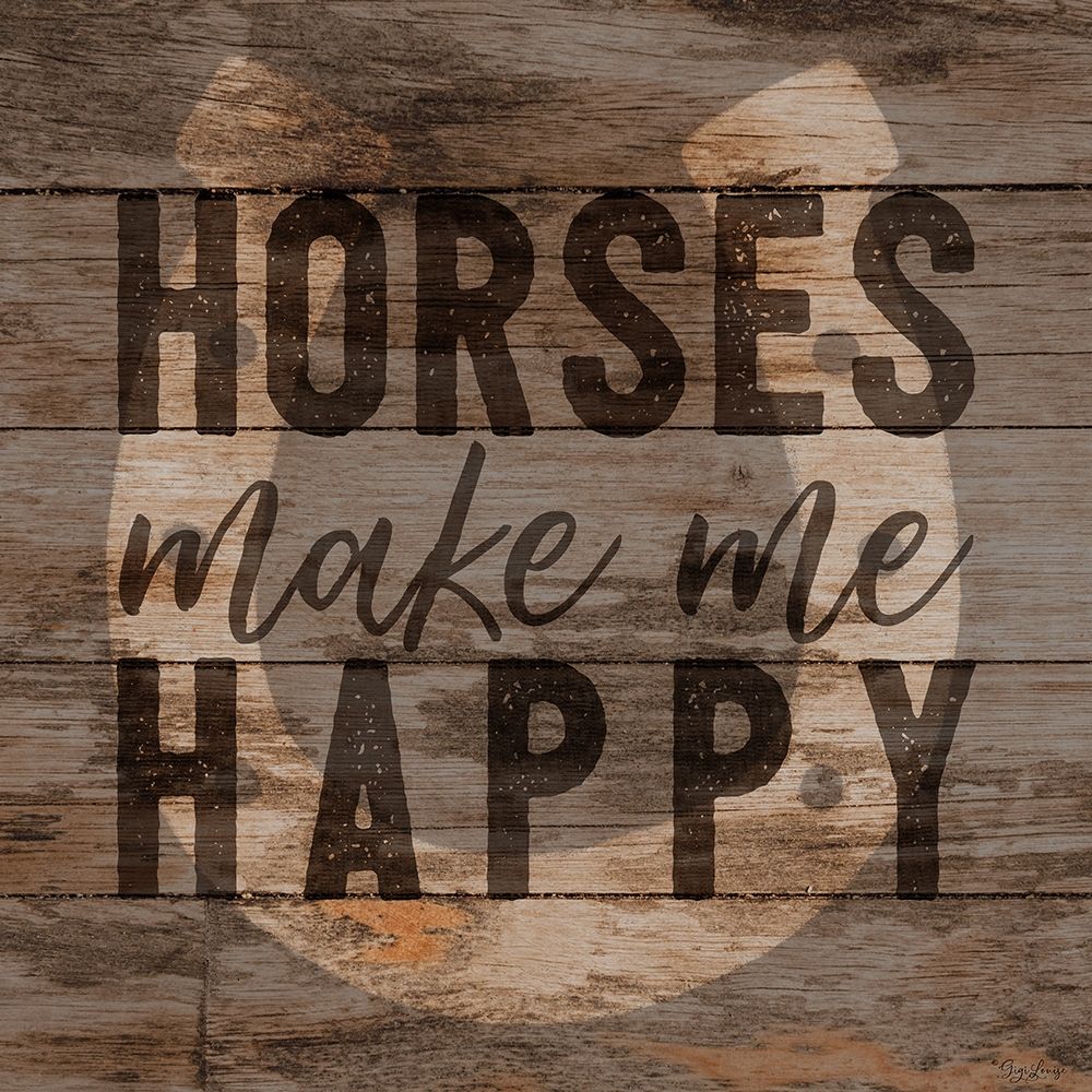 Horses Happy art print by Gigi Louise for $57.95 CAD