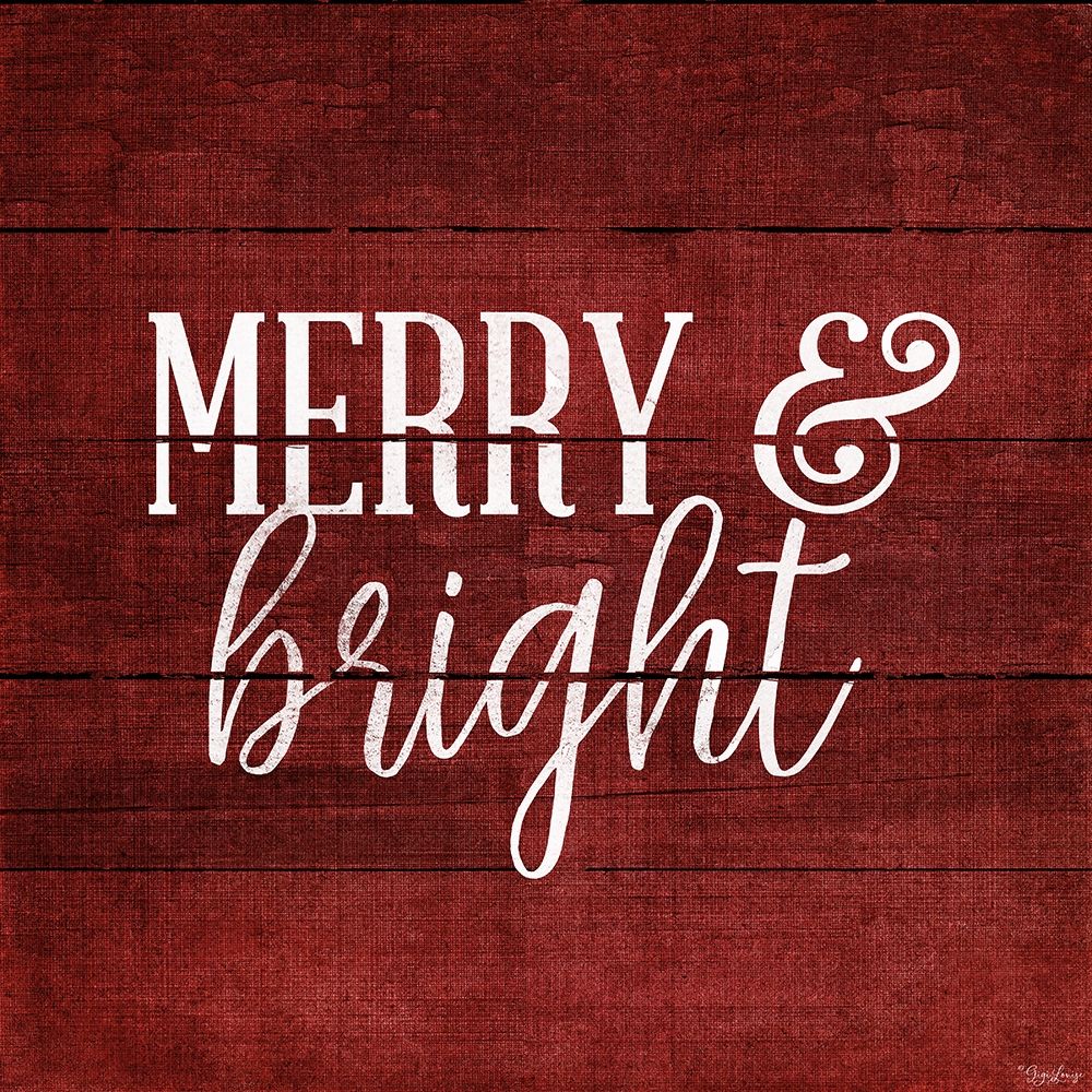 Merry Red art print by Gigi Louise for $57.95 CAD
