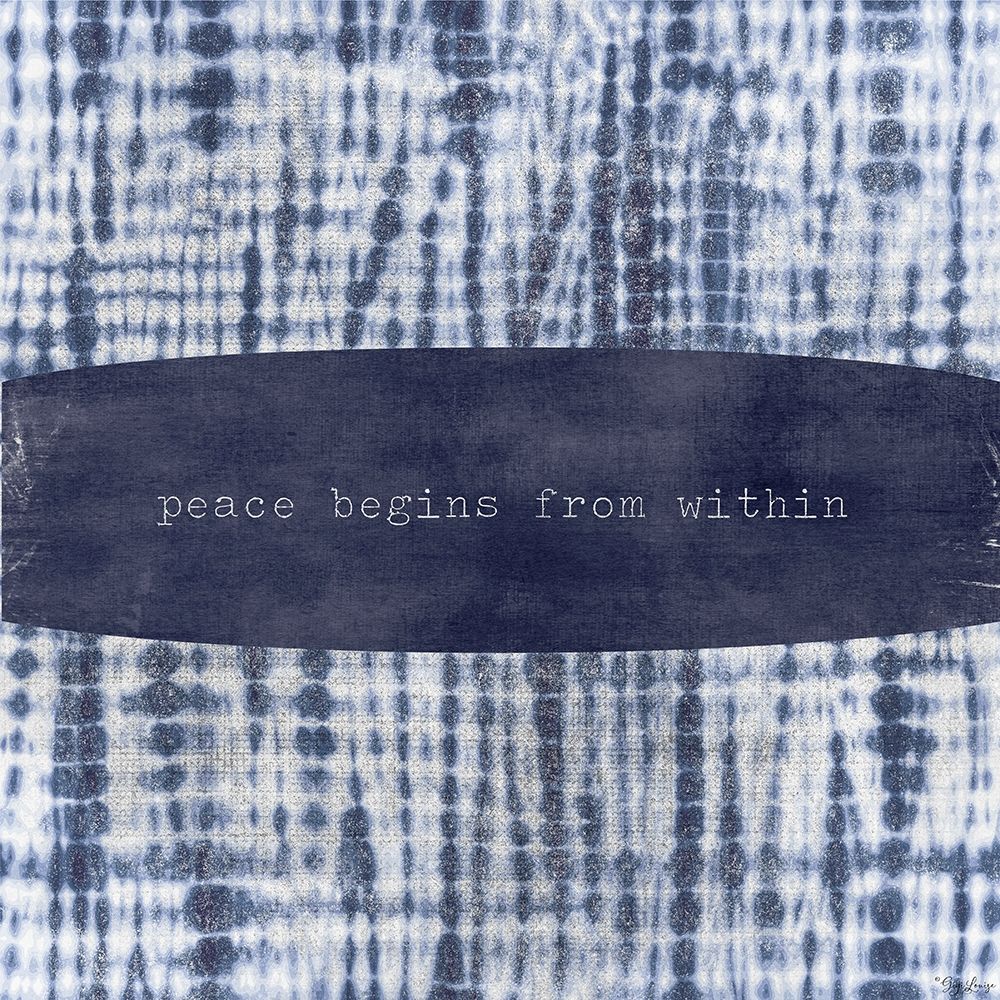 Peace Begins art print by Gigi Louise for $57.95 CAD