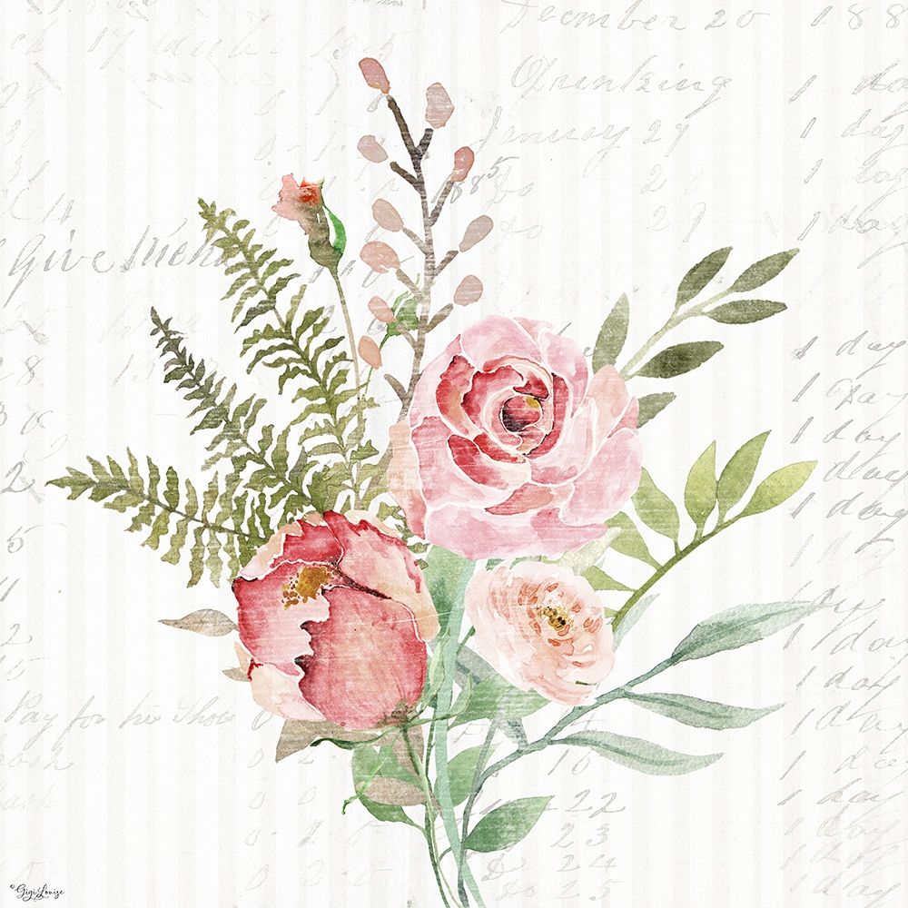 Wild Floral PINK art print by Gigi Louise for $57.95 CAD