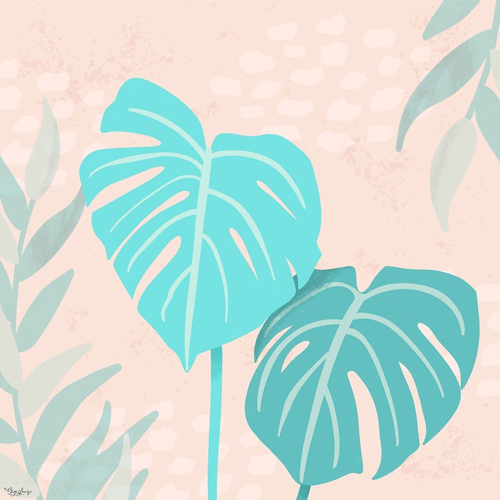 Tropical Leaves 3 art print by Gigi Louise for $57.95 CAD