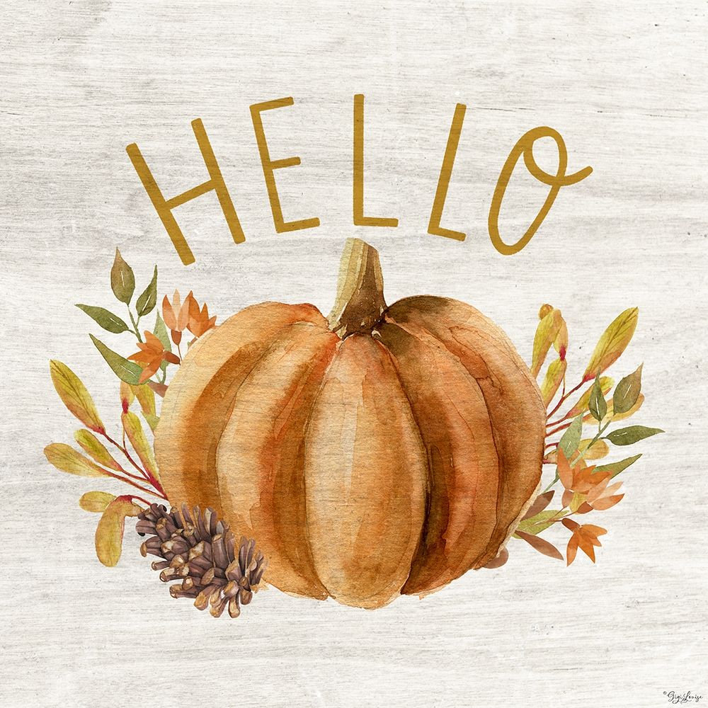 Hello Pumpkin art print by Gigi Louise for $57.95 CAD