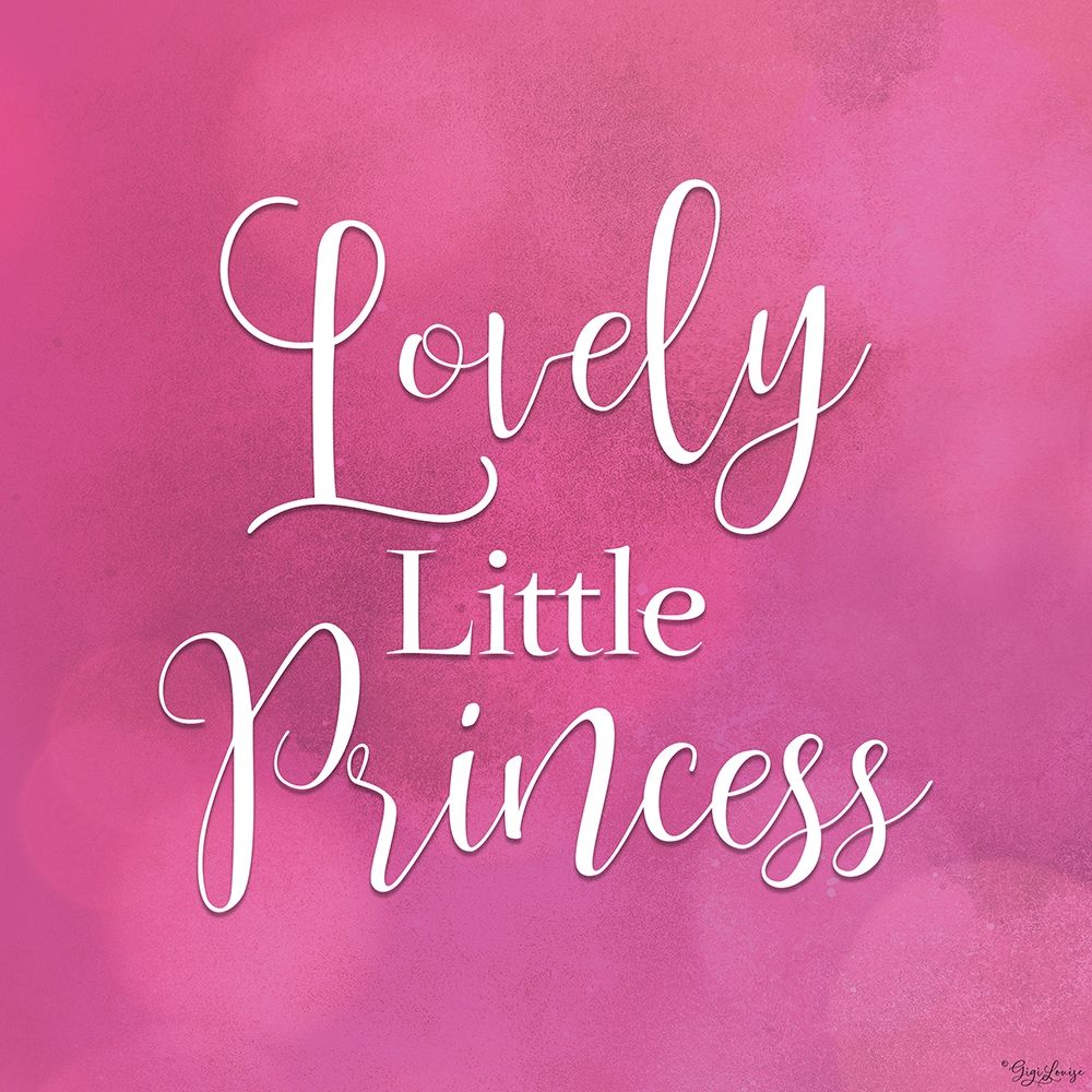 Lovely Little Princess art print by Gigi Louise for $57.95 CAD