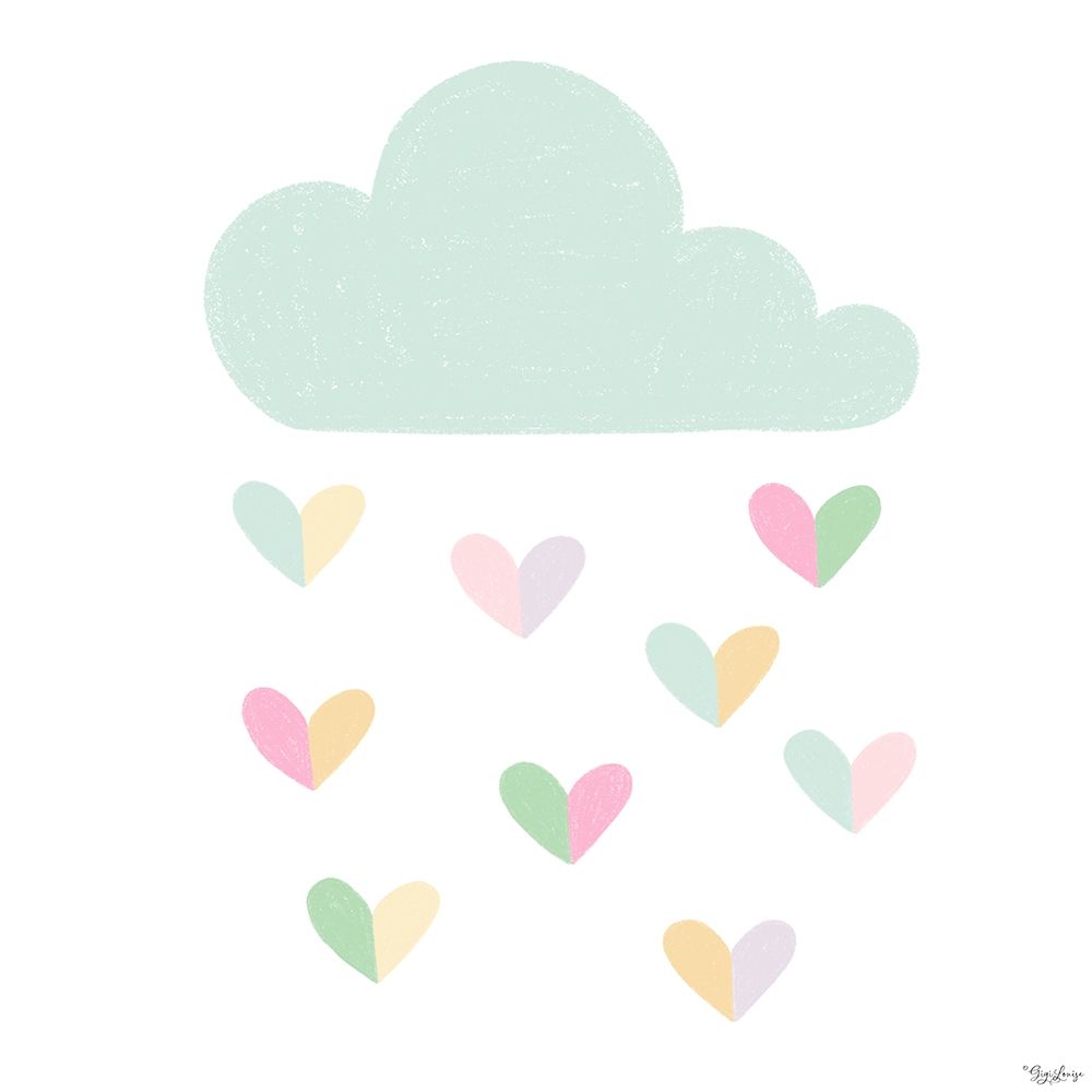 Cloud Hearts art print by Gigi Louise for $57.95 CAD