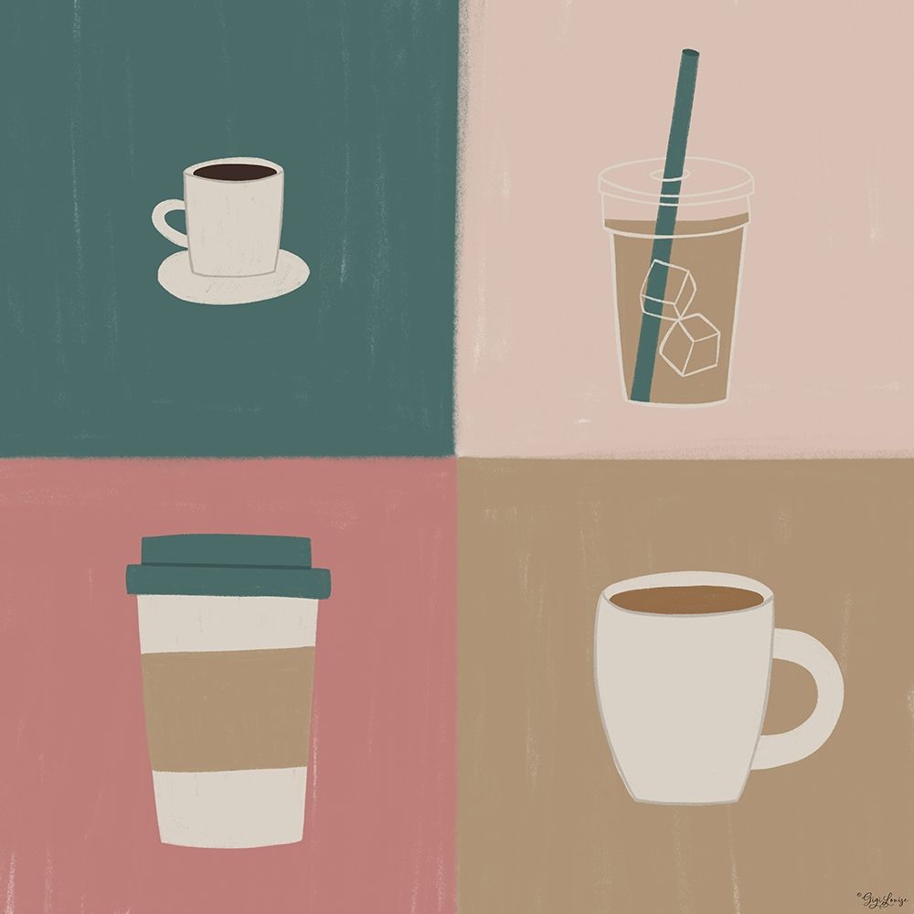 Coffee Types art print by Gigi Louise for $57.95 CAD