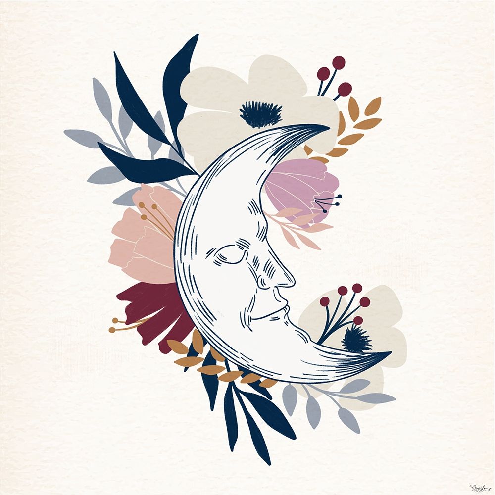Moon Flower art print by Gigi Louise for $57.95 CAD