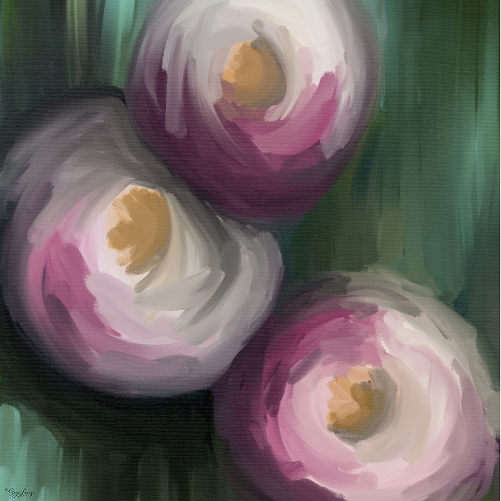 Abstract Pink Flowers art print by Gigi Louise for $57.95 CAD