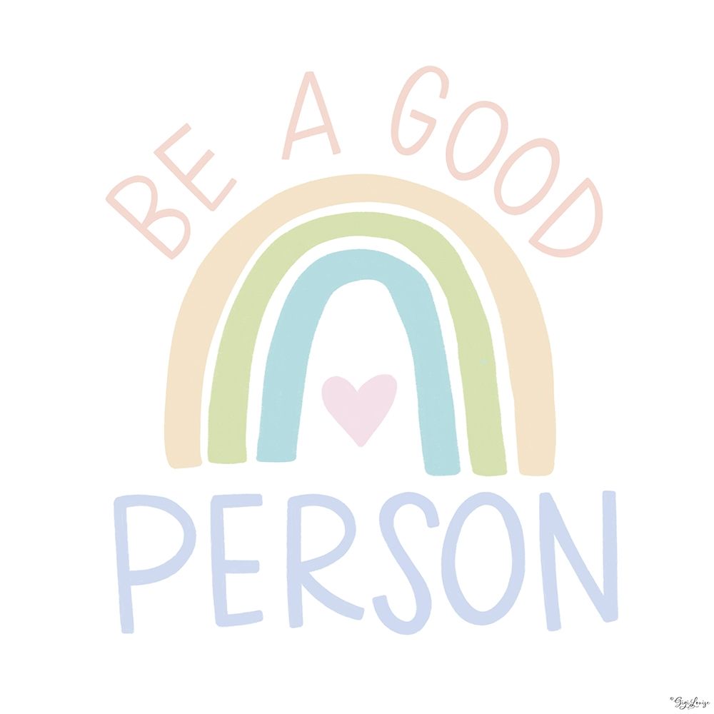 Good Person Pastel art print by Gigi Louise for $57.95 CAD