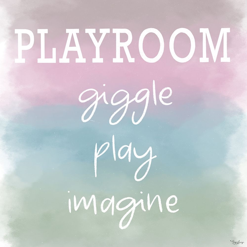 Giggle Play Watercolor art print by Gigi Louise for $57.95 CAD