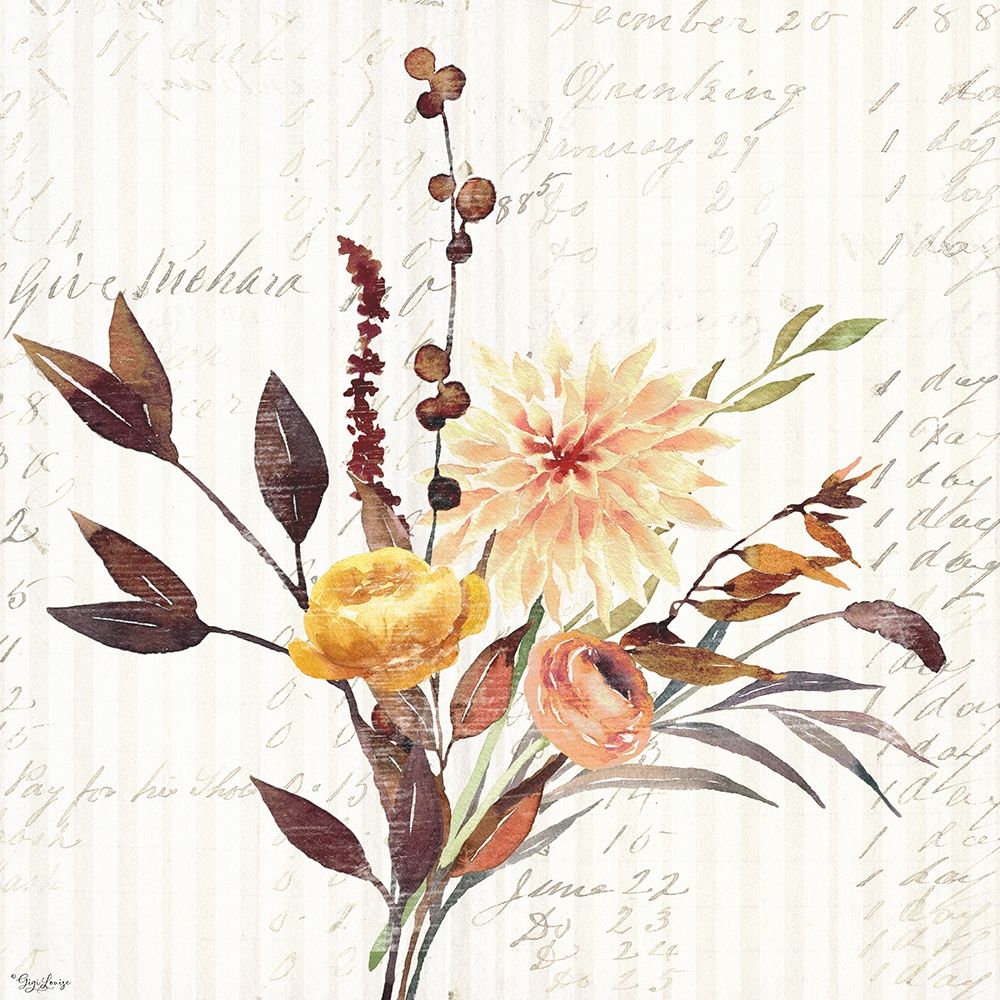 Wild Floral 1 Fall art print by Gigi Louise for $57.95 CAD