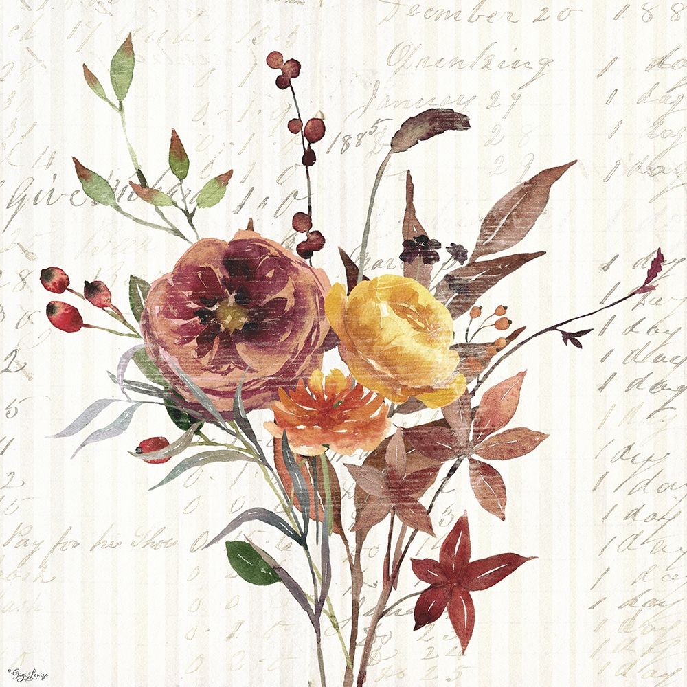Wild Floral 2 Fall art print by Gigi Louise for $57.95 CAD