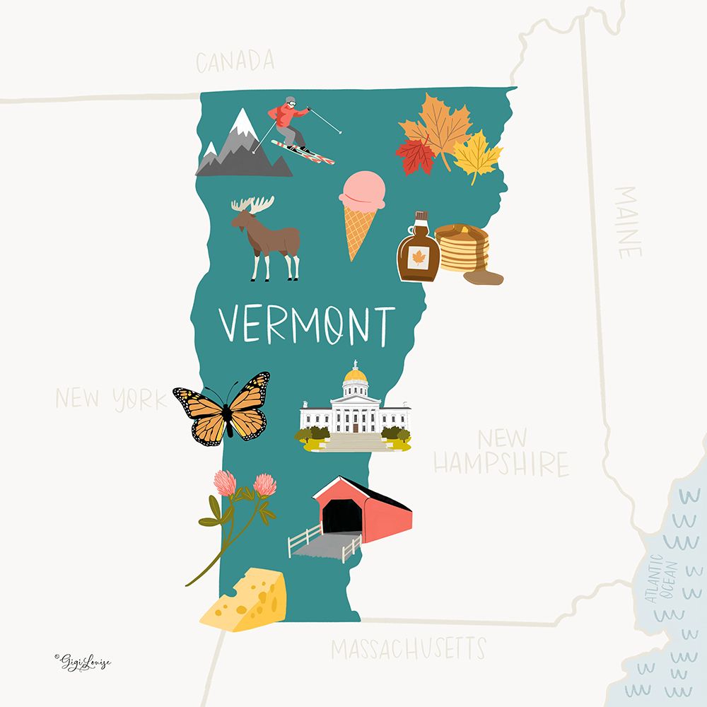 Vermont art print by Gigi Louise for $57.95 CAD