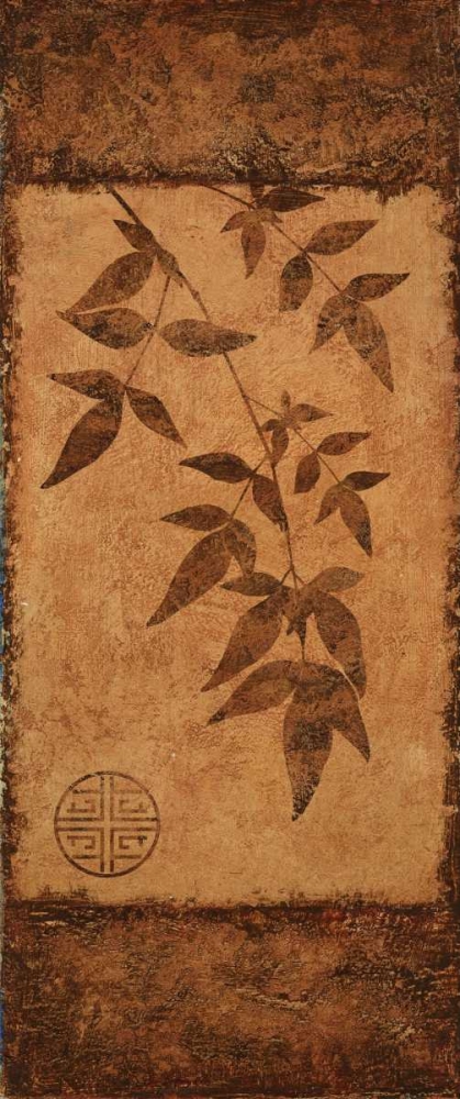 Vertical Leaves II art print by Kristin Emery for $57.95 CAD
