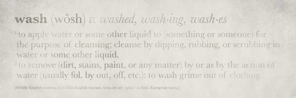 Definitions - Wash I art print by Kristin Emery for $57.95 CAD