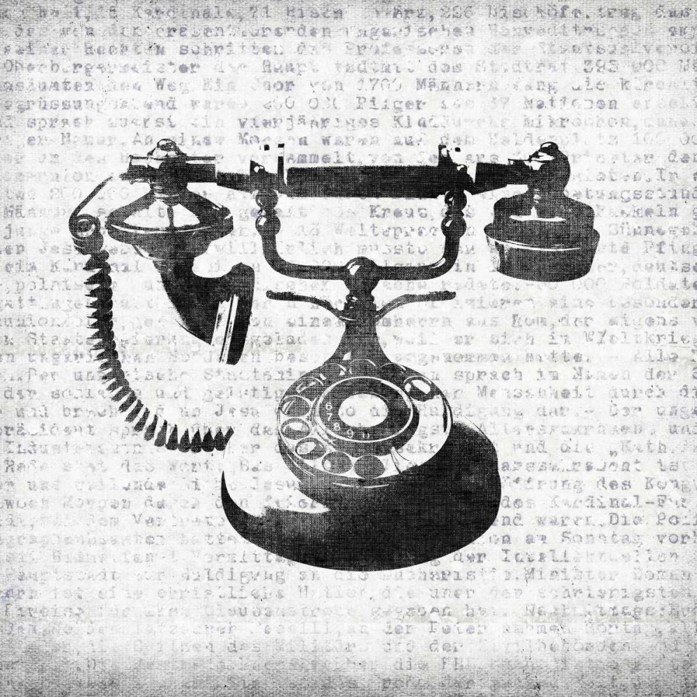 Vintage Phone art print by Kristin Emery for $57.95 CAD