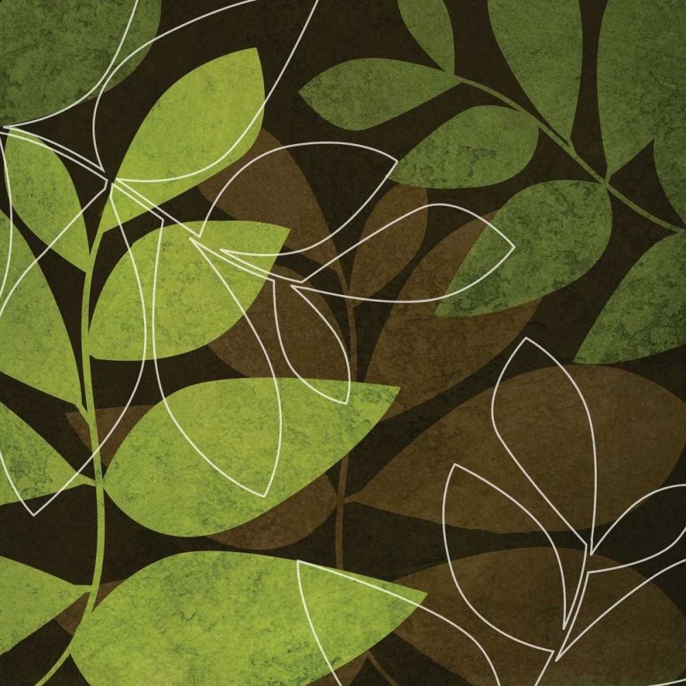 Green and Brown Leaves I art print by Kristin Emery for $57.95 CAD
