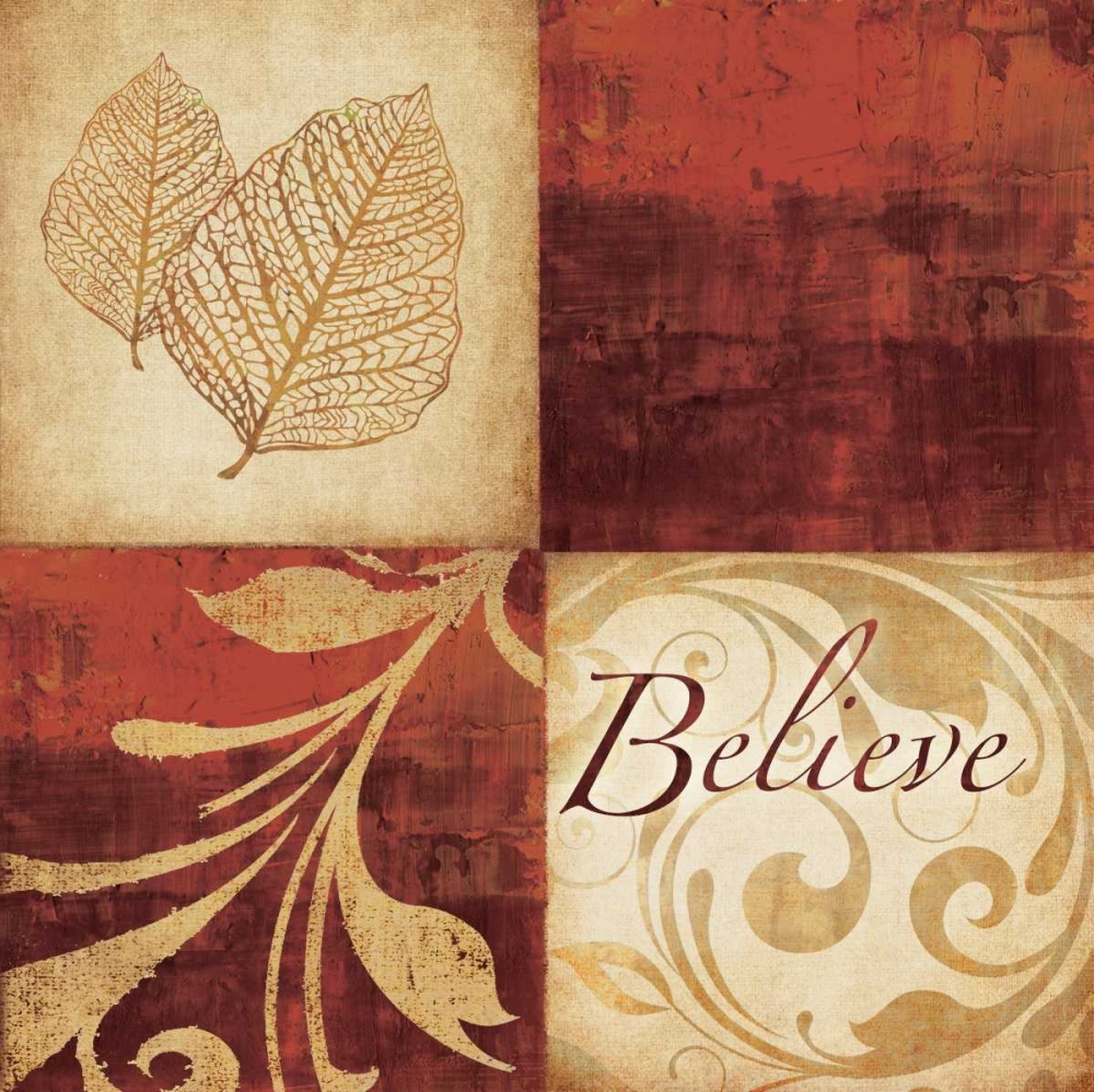 Red Gold Believe art print by Kristin Emery for $57.95 CAD