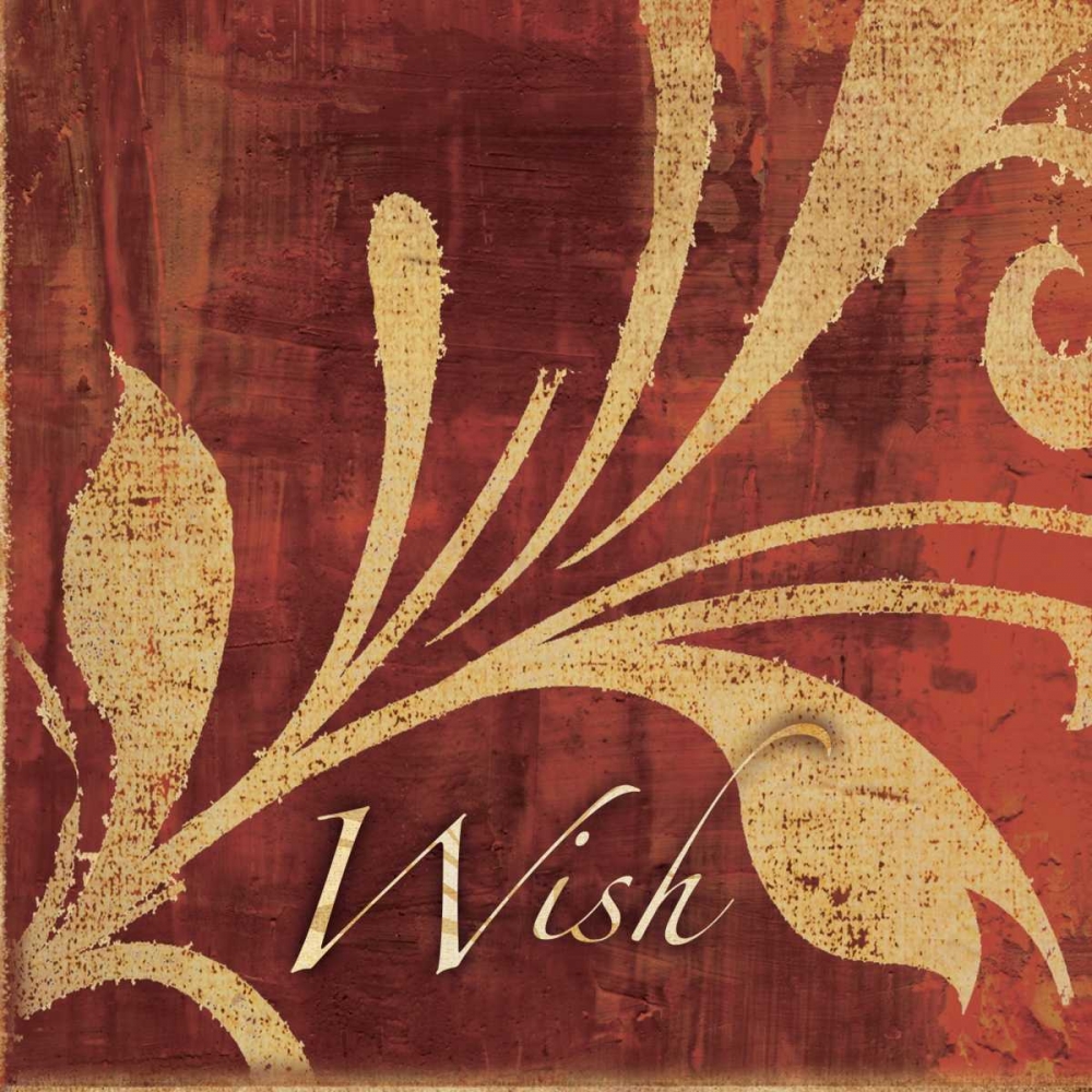 Red and Gold Wish II art print by Kristin Emery for $57.95 CAD