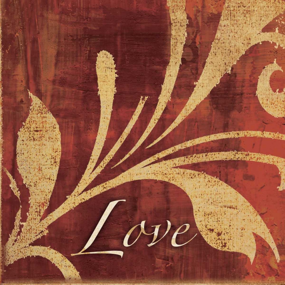 Red Gold Love art print by Kristin Emery for $57.95 CAD