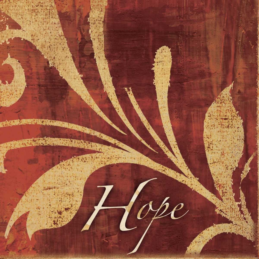Red Gold Hope art print by Kristin Emery for $57.95 CAD
