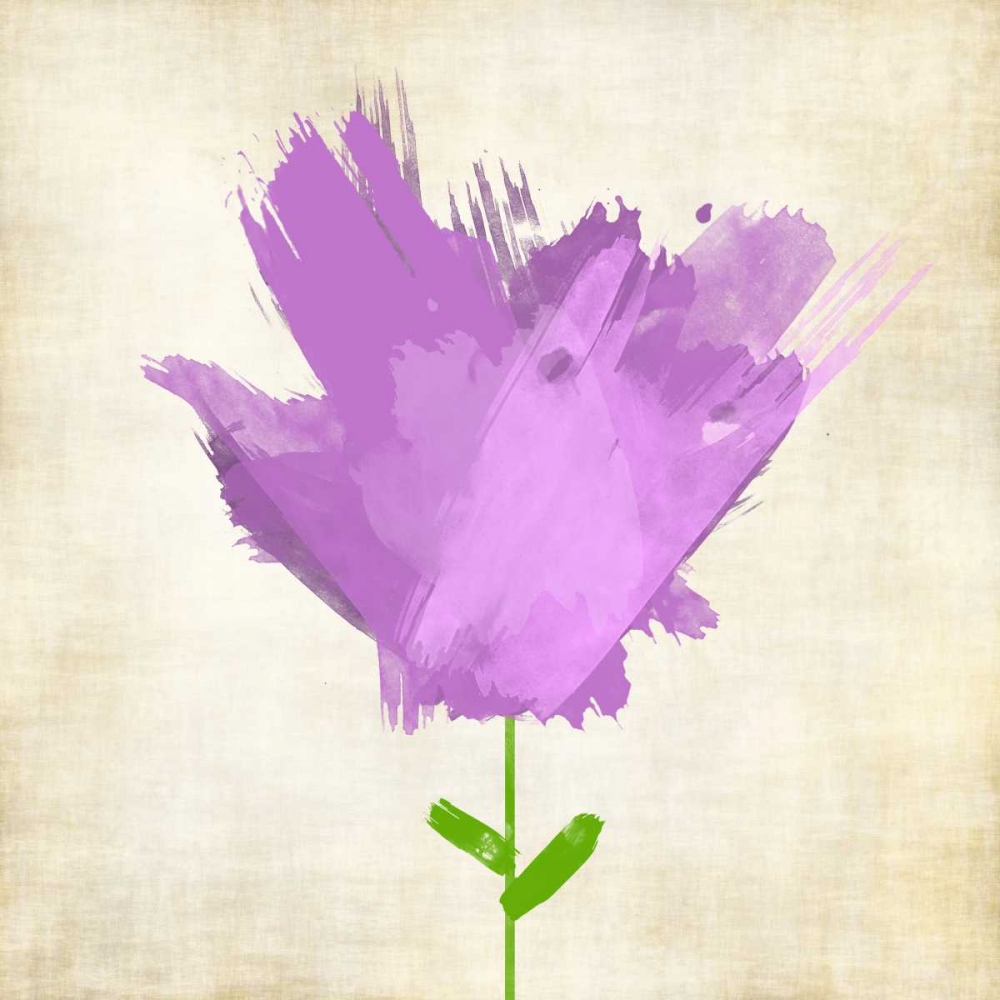 Brush Stroke Flowers Violet art print by Kristin Emery for $57.95 CAD