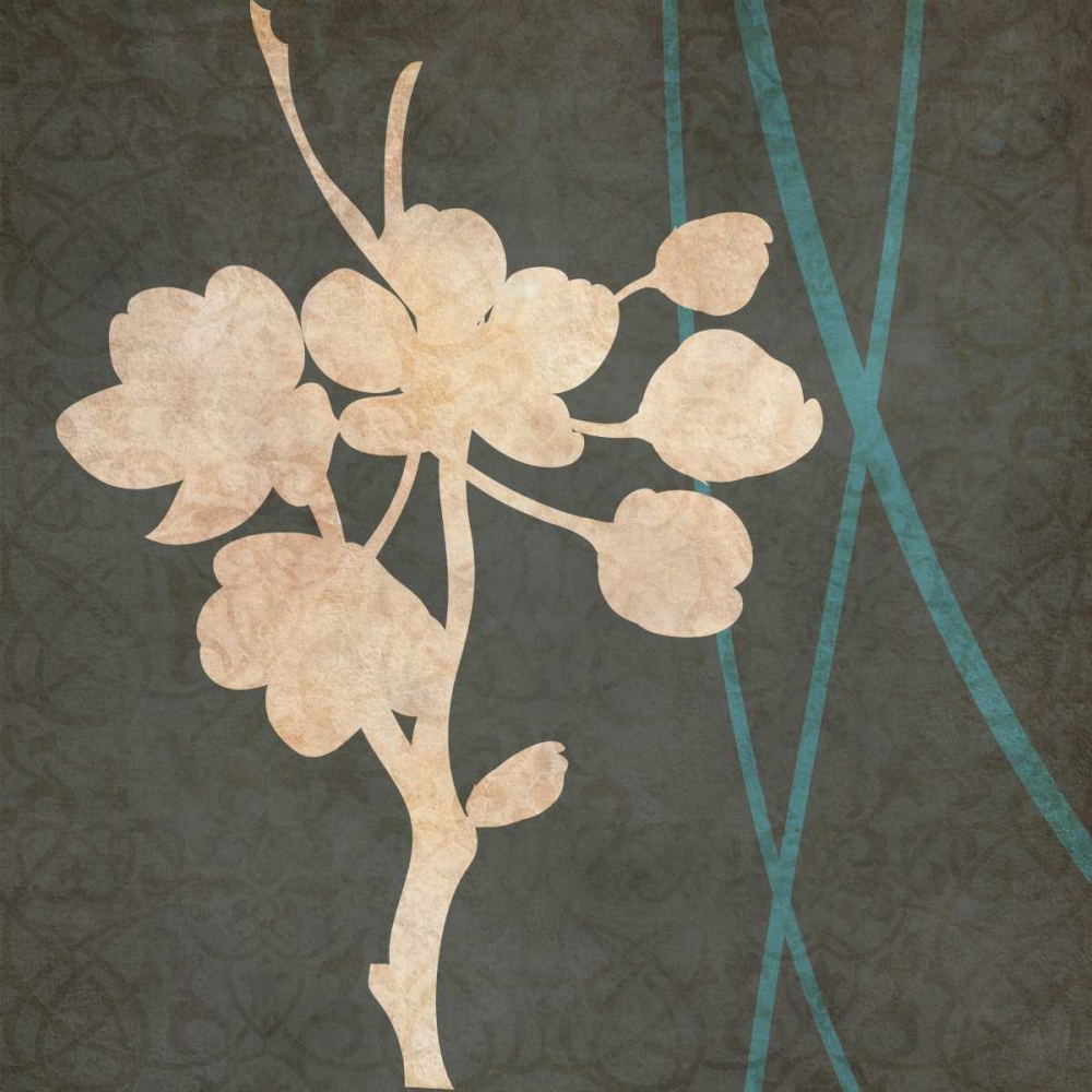 Blue and Gray Flowers II art print by Kristin Emery for $57.95 CAD