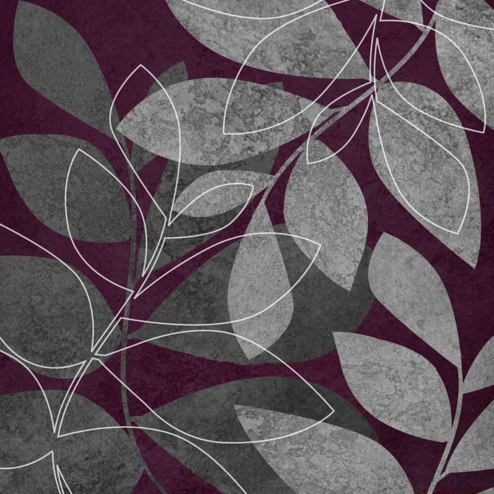 Gray and Purple Leaves II art print by Kristin Emery for $57.95 CAD