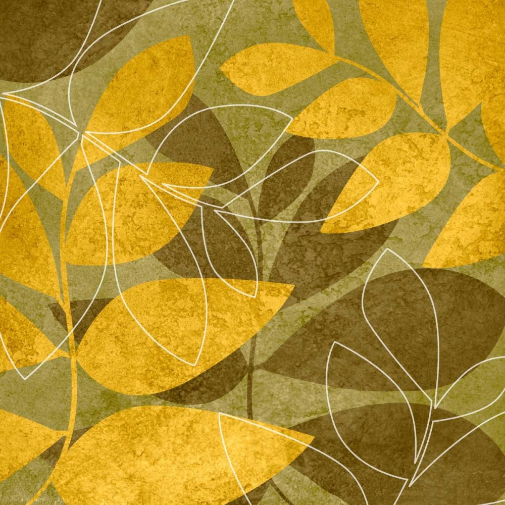 Yellow and Brown Leaves I art print by Kristin Emery for $57.95 CAD