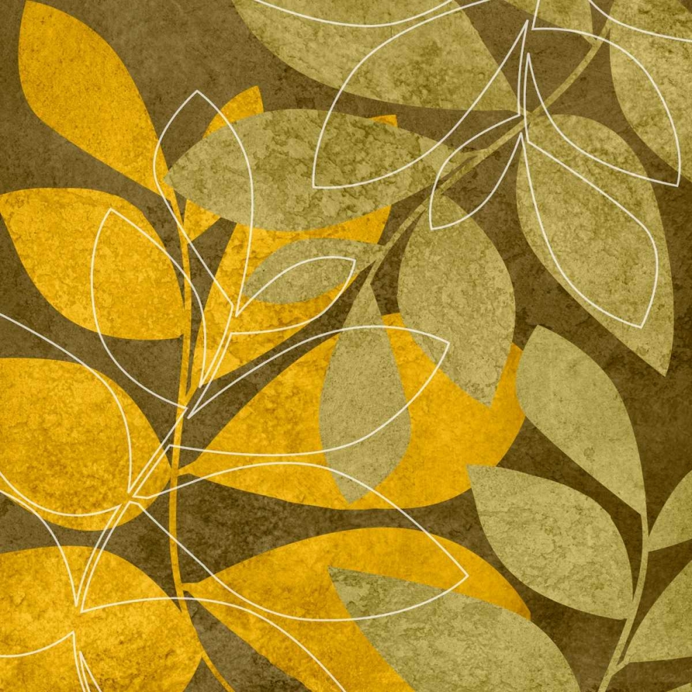 Yellow and Brown Leaves II art print by Kristin Emery for $57.95 CAD