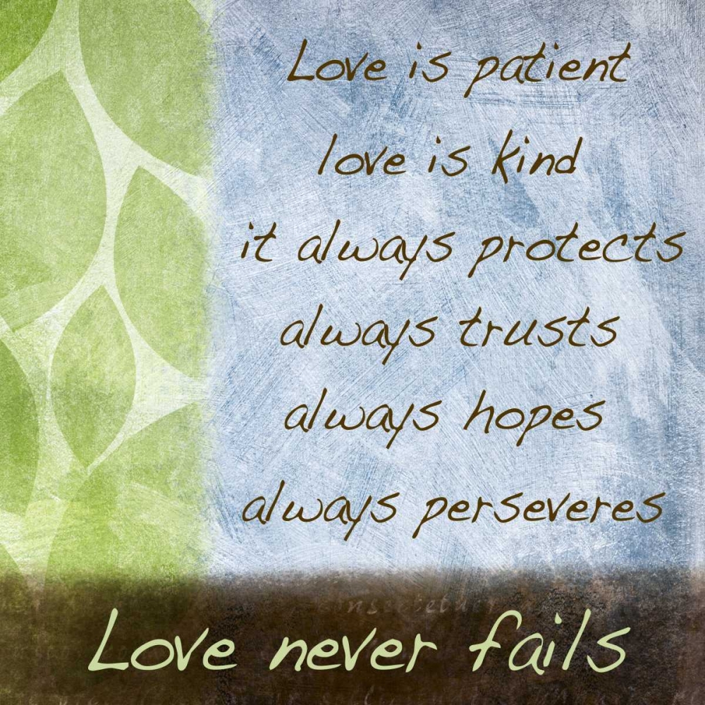 Love is Patient I art print by Kristin Emery for $57.95 CAD