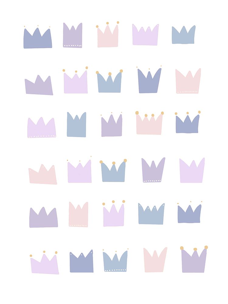 Purple Crowns art print by Katie Griggs for $57.95 CAD