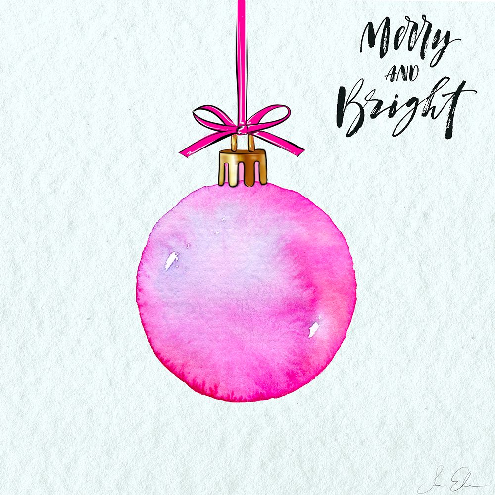 Merry and Bright Ornament art print by Sara Elizabeth for $57.95 CAD