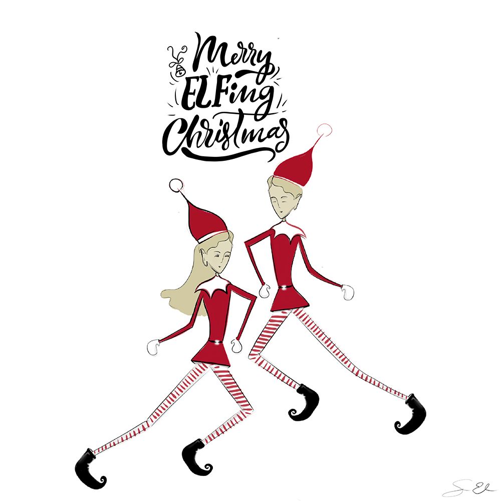 Merry Elfing Christmas 2 art print by Sara Elizabeth for $57.95 CAD