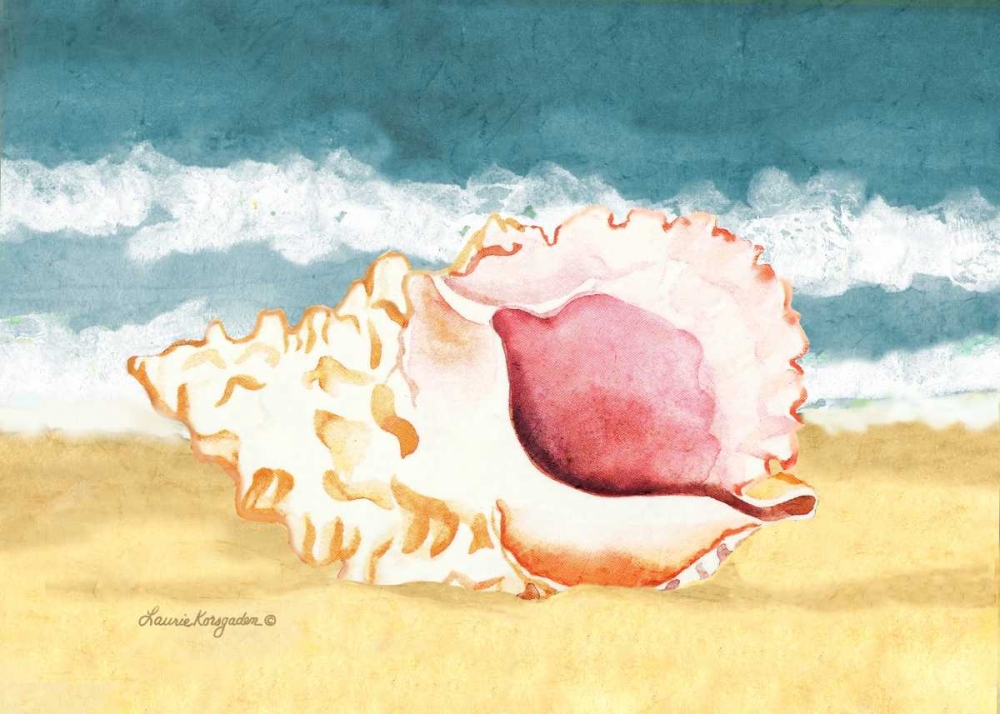 Seashell II art print by Laurie Korsgaden for $57.95 CAD