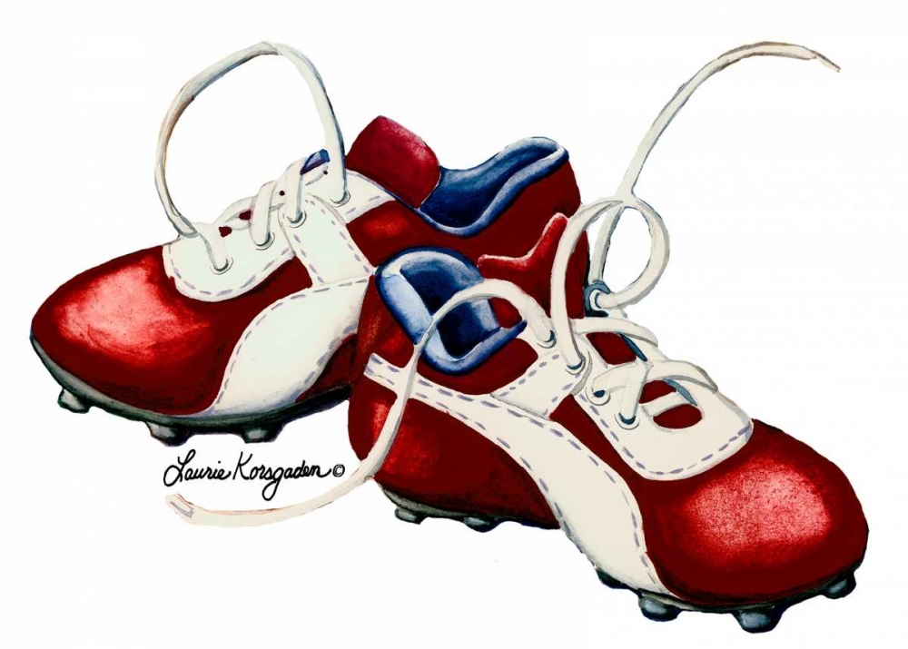 Cleats art print by Laurie Korsgaden for $57.95 CAD