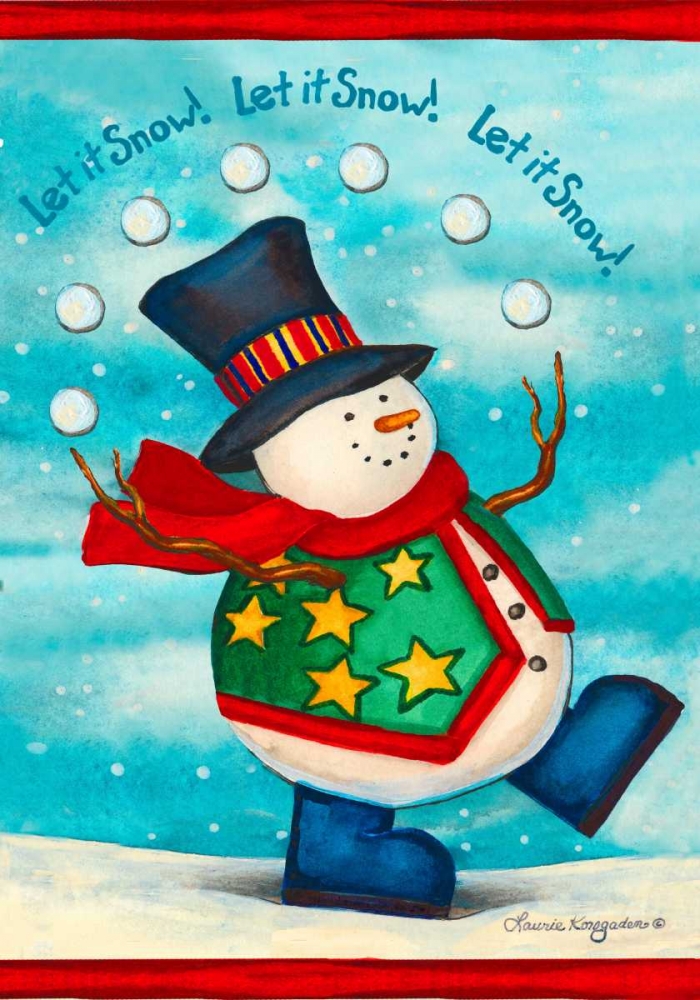 Let It Snow-ball art print by Laurie Korsgaden for $57.95 CAD