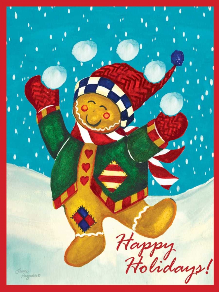 Happy Holidays art print by Laurie Korsgaden for $57.95 CAD