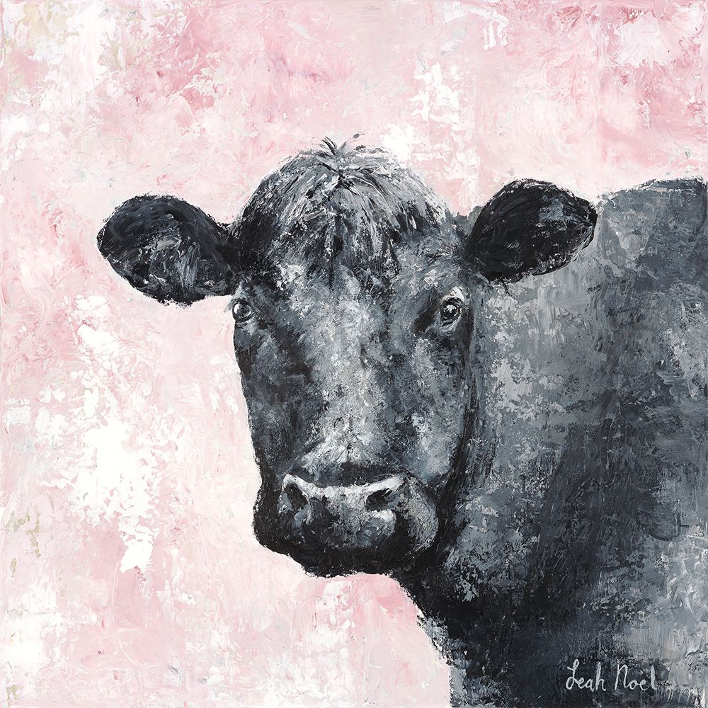 Black Cow art print by Leah Noel Art for $57.95 CAD