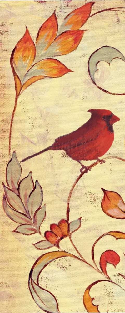 Bird Vine Panel 1 art print by Lorraine Rossi for $57.95 CAD