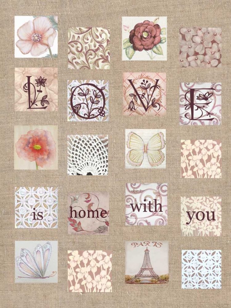 Love Tiles art print by Lorraine Rossi for $57.95 CAD