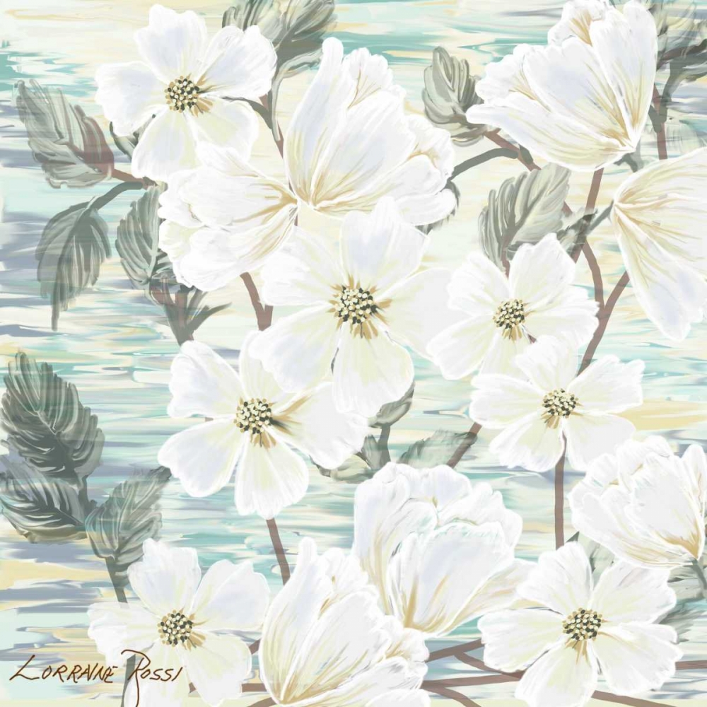 White Water Flowers 2 art print by Lorraine Rossi for $57.95 CAD