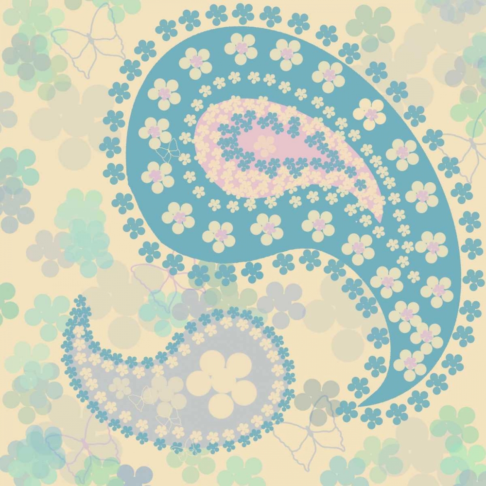 Pastel Paisley 1 art print by Lorraine Rossi for $57.95 CAD