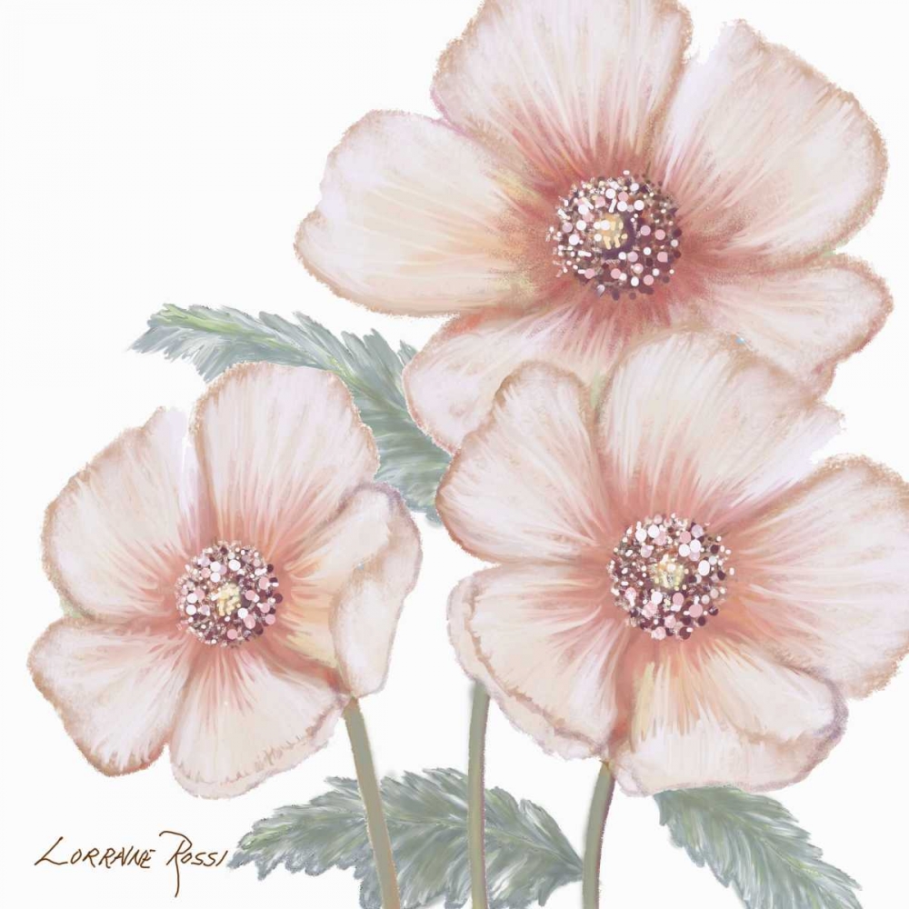 Pink Poppies 1 art print by Lorraine Rossi for $57.95 CAD