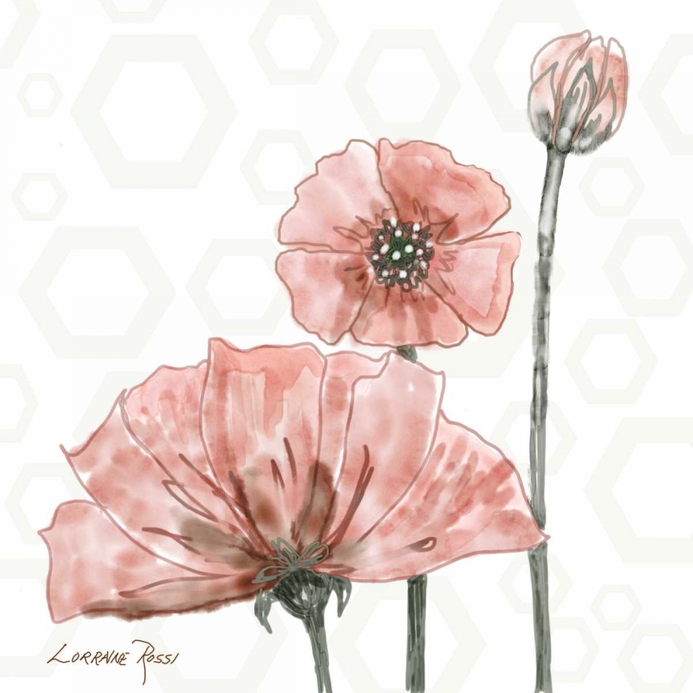 Poppy Umbrella 1 art print by Lorraine Rossi for $57.95 CAD