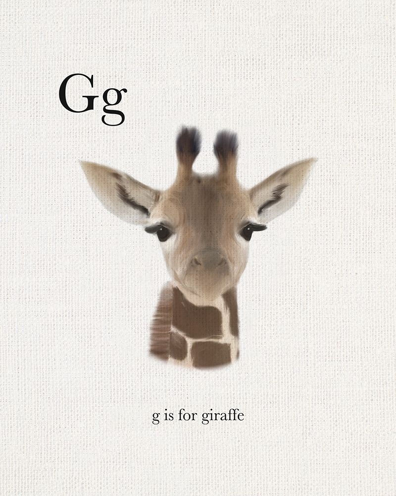 G is for Giraffe art print by Leah Straatsma for $57.95 CAD